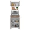 Mueble para Microondas Tuhome Luna 4 Puertas 1 Caj&oacute;n Blanco