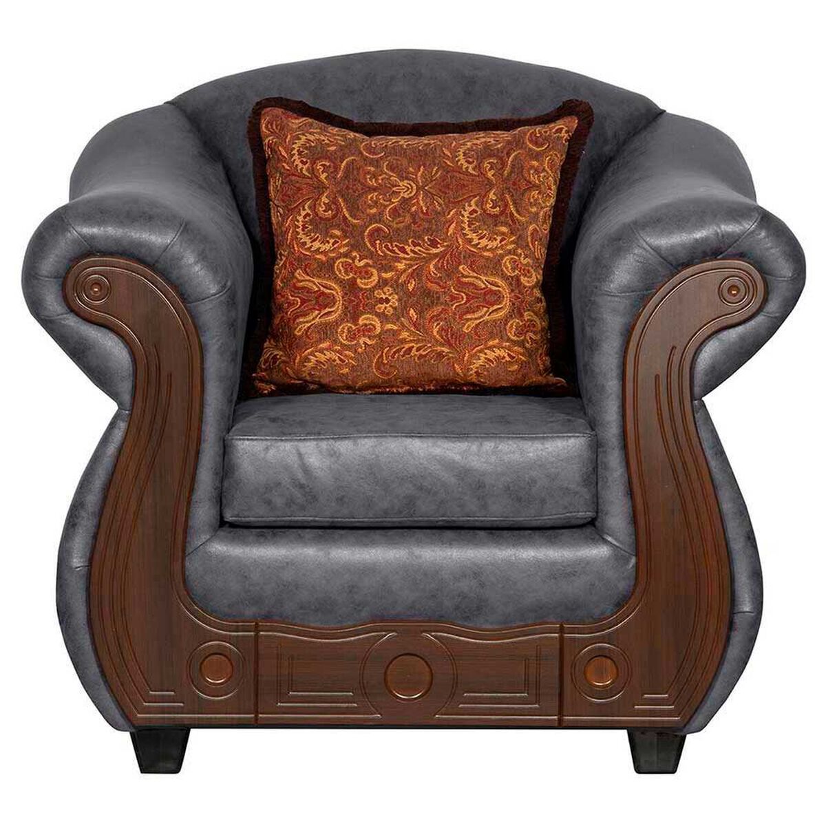 Juego de Living Black Factory Estambul 5 Cuerpos Gris