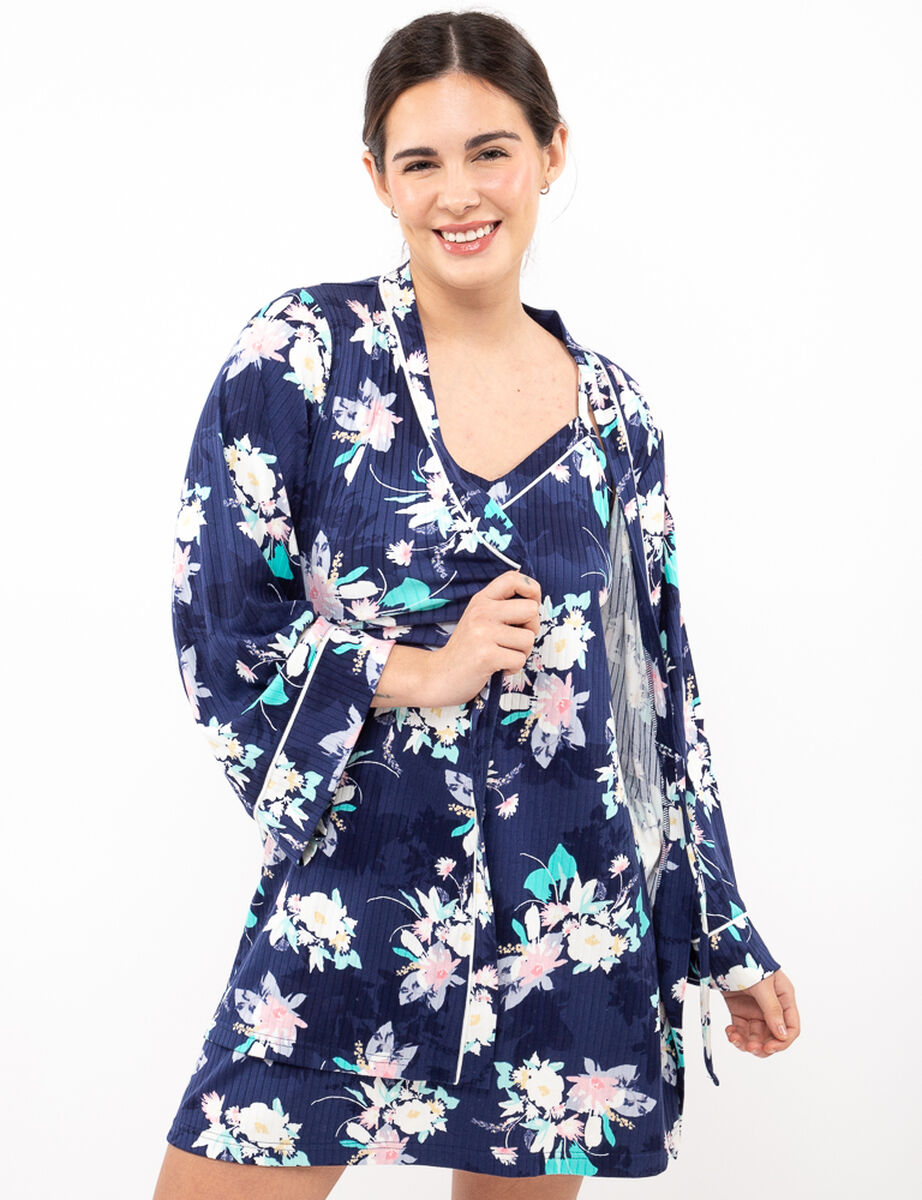 Bata Floreada Mujer Zibel