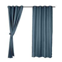 Set de Cortinas Blackout Mashini Regata Argolla 220 x 140 cm Azul
