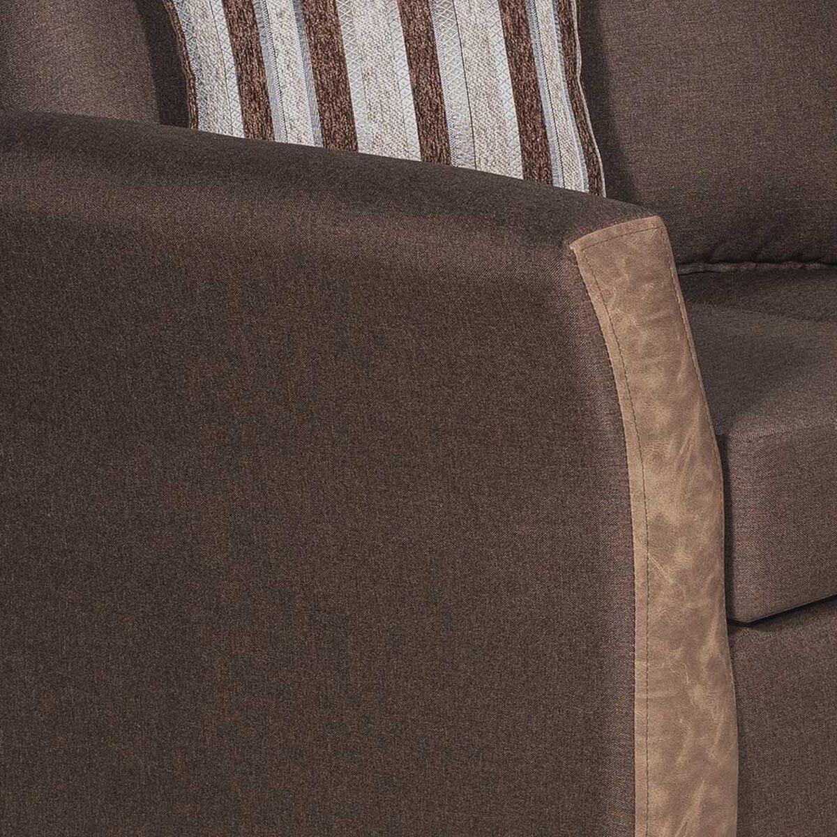 Juego de Living  Muebles M&E Calafquén Sofá 3 Cuerpos + Dos Sillones 1 Cuerpo Chocolate