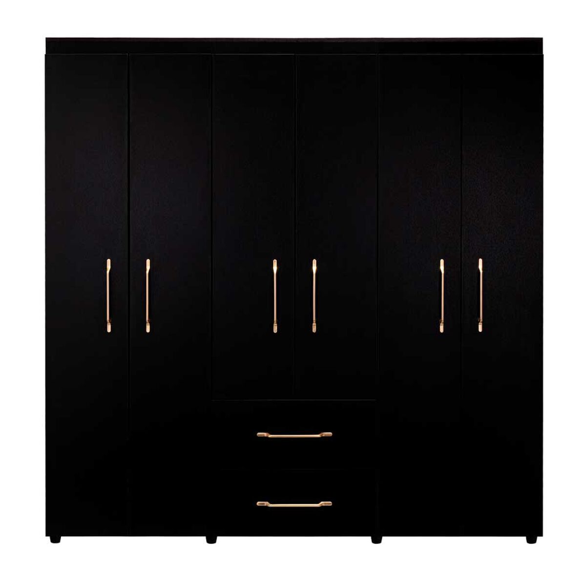 Clóset TuHome Golden 6 Puertas 2 Cajones Wengue