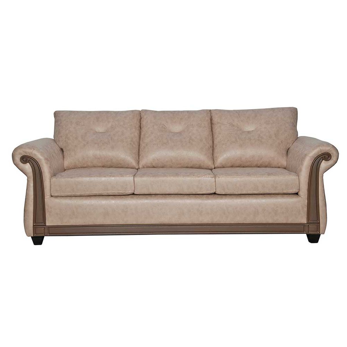 Sof&aacute; Black Factory Bristol 3 Cuerpos Beige