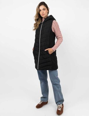 Imagen 2 del producto Parka Larga Sin Mangas Mujer Zibel Negro, Oliva, Rosado