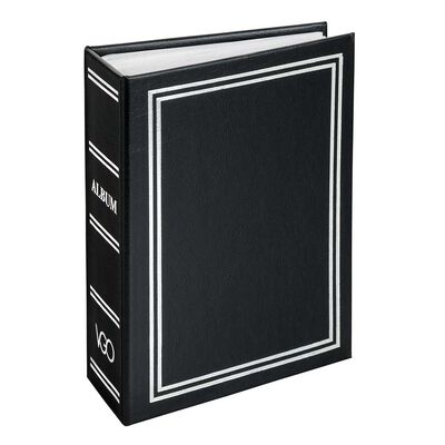 Álbum para Fotos Cartón Vgo Clásico Liso 200 Fotos Negro