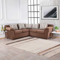 Sofá Seccional Muebles MPR Cattaleya 5 Café