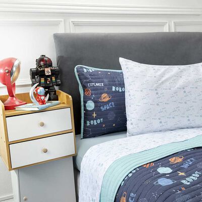 Imagen 2 del producto Set Quilt Infantil + Juego de Sábanas Casanova Kids 1,5 Plazas Space