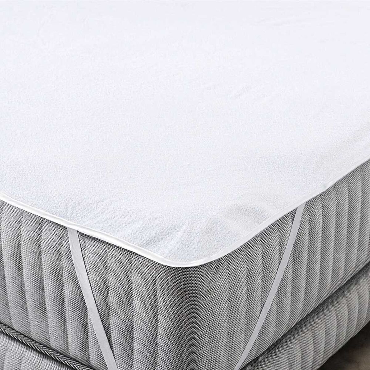Cubrecolchón American Family King Terry Waterproof Blanco
