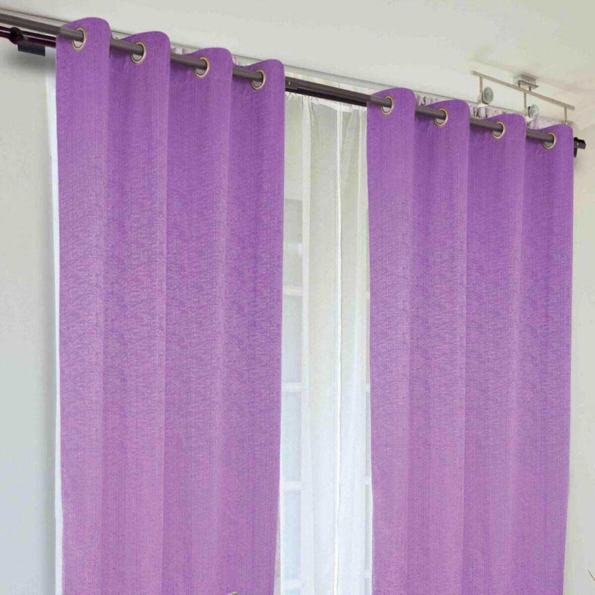 Combo Cortinas Doral Camila 220 x 140 cm Gris