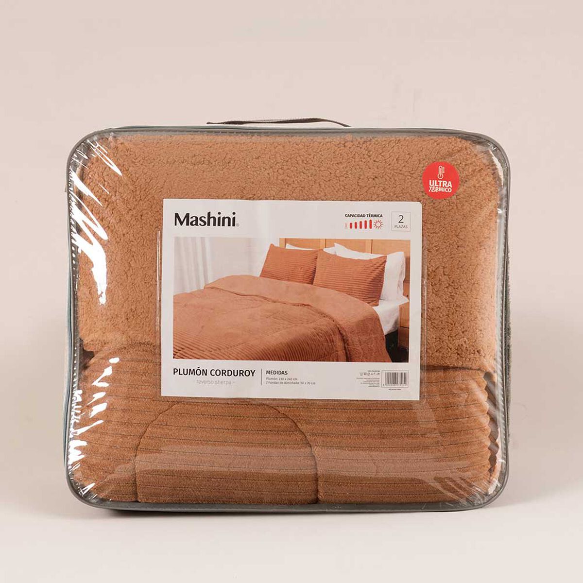 Plum&oacute;n Mashini Corduroy Coral Sherpa Super King Terra