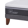 Cama Europea CIC Base Dividida 2 Plazas Ortopedic Advance + Respaldo + 2 Veladores Dublin Chocolate