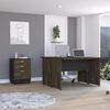 Escritorio Doble + Archivador 3 Cajones Negro TuHome Home Office