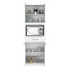 Mueble para Microondas TuHome Manchester Blanco 4 Puertas