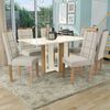 Juego de Comedor Yardas Milan 6 Sillas Off White