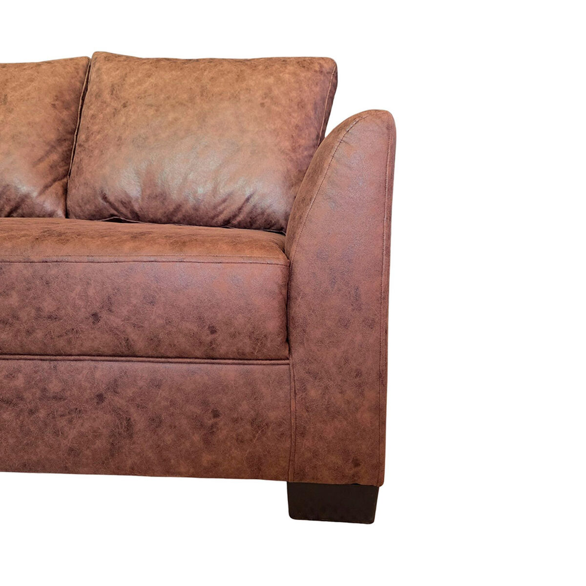 Seccional Izquierdo Muebles MPR Denver 4 Cuerpos Caf&eacute;