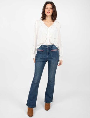 Imagen 2 del producto Jeans Straight Mujer Alma Azul