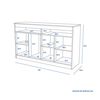 Rack TV CIC Murillo Blanco Hasta 60"