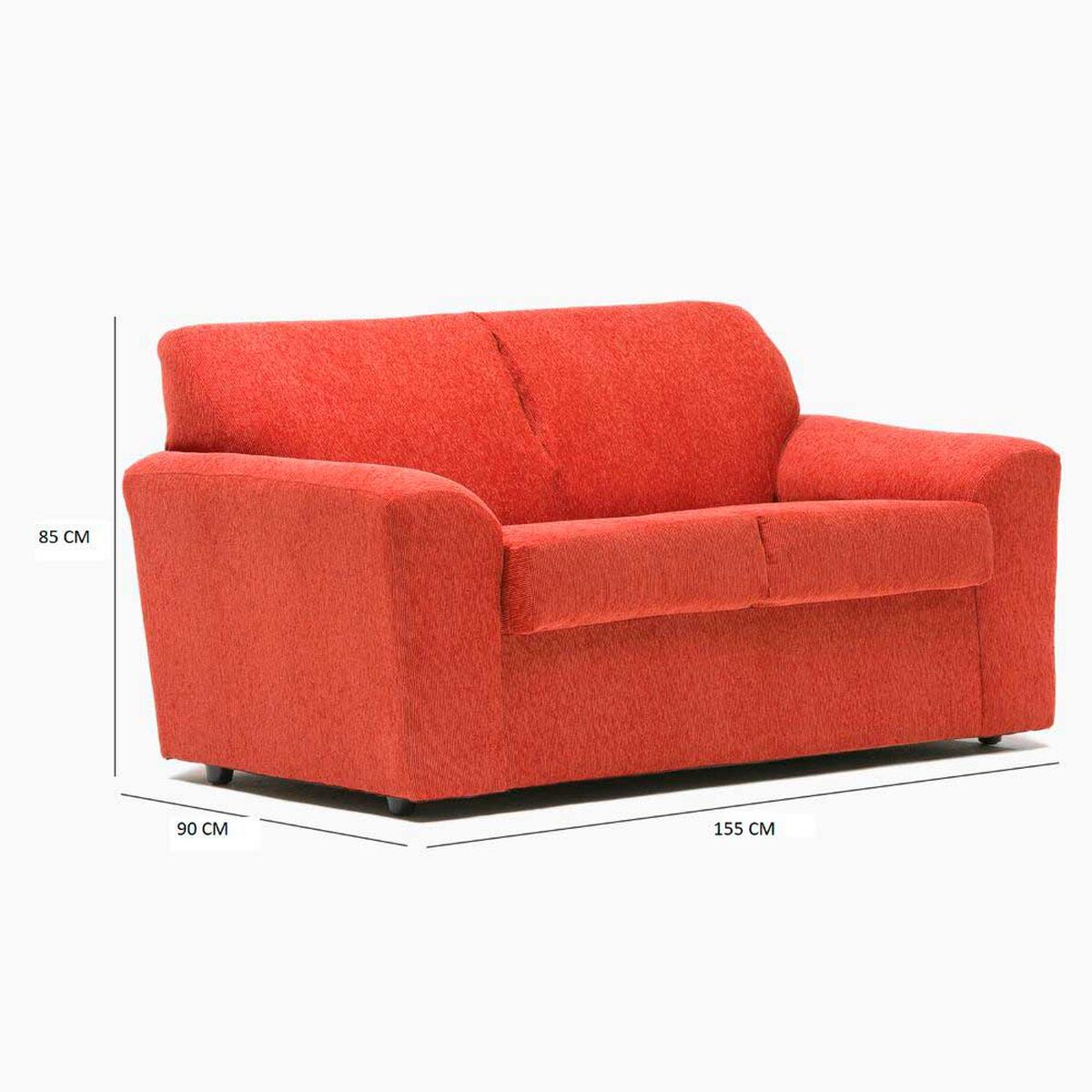 Sof&aacute; Cabsur Milan 2 Cuerpos Chenille Terracota