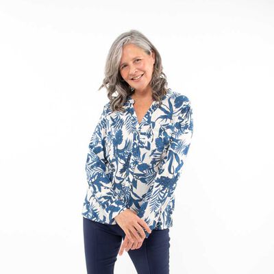 Blusa Estampada Manga Larga Mujer Portman Club