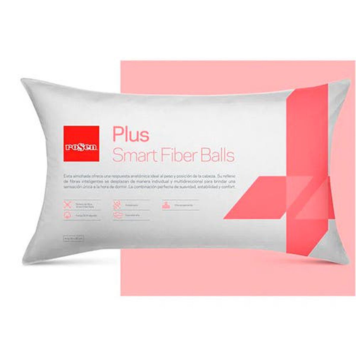 Almohada Rosen Plus Blanco 50 x 90 cm