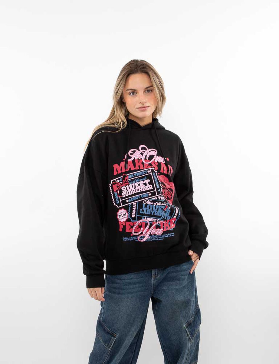 Polerón Con Estampado Mujer Icono