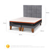 Cama Europea CIC Base Dividida 2 Plazas Bee Comfort + Respaldo