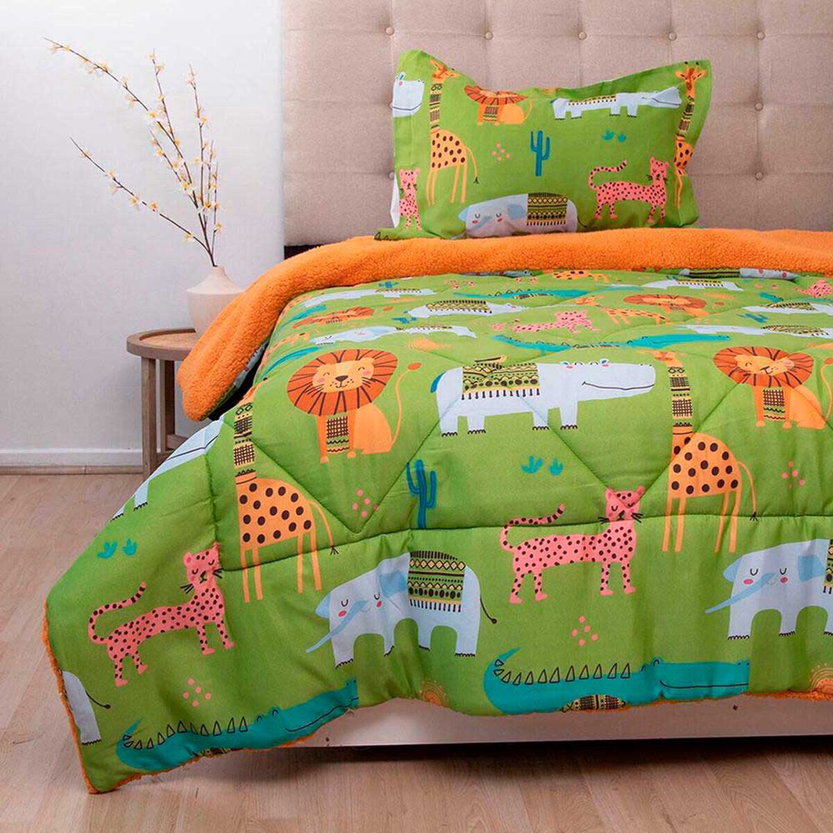 Plum&oacute;n Doral 1,5 Plazas Kids Animales