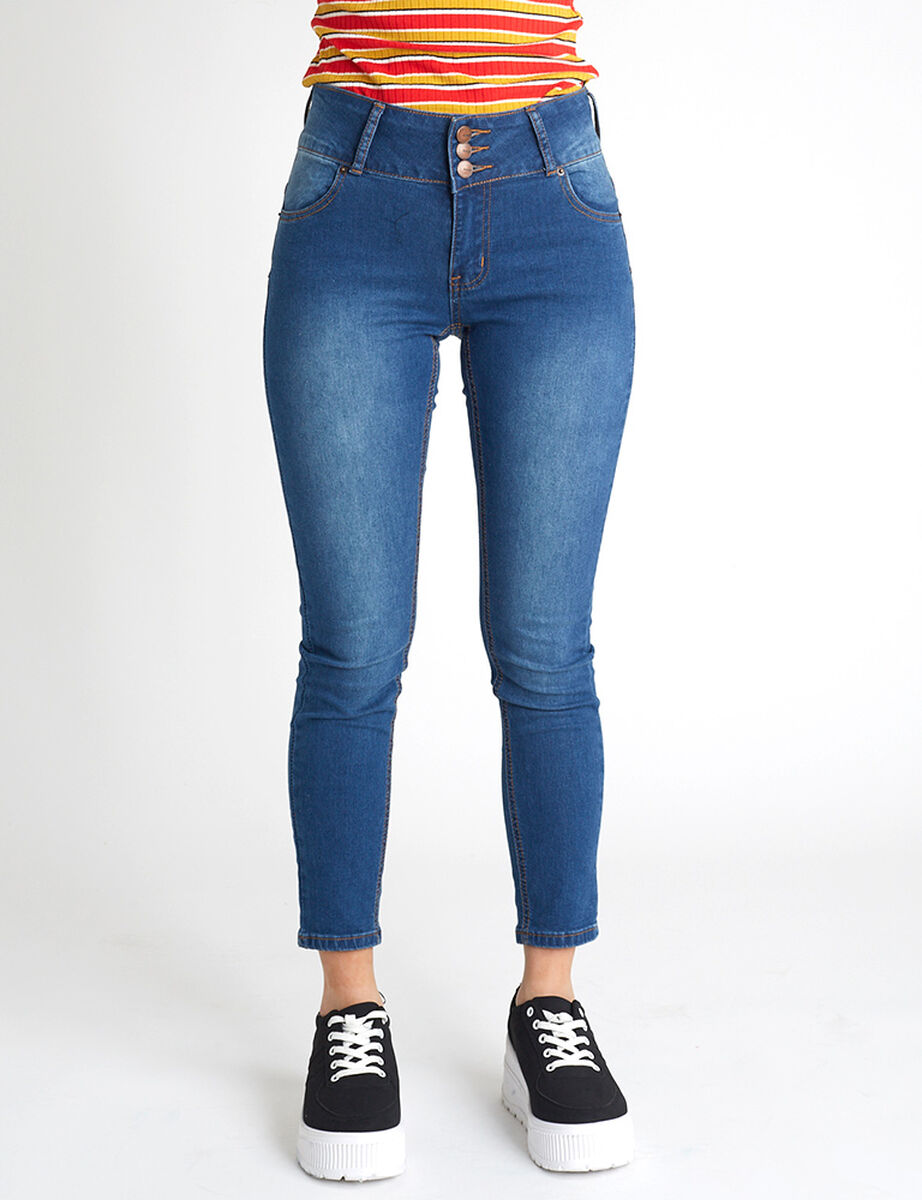 Jeans Indigo Icono Mujer Rihanna Básico
