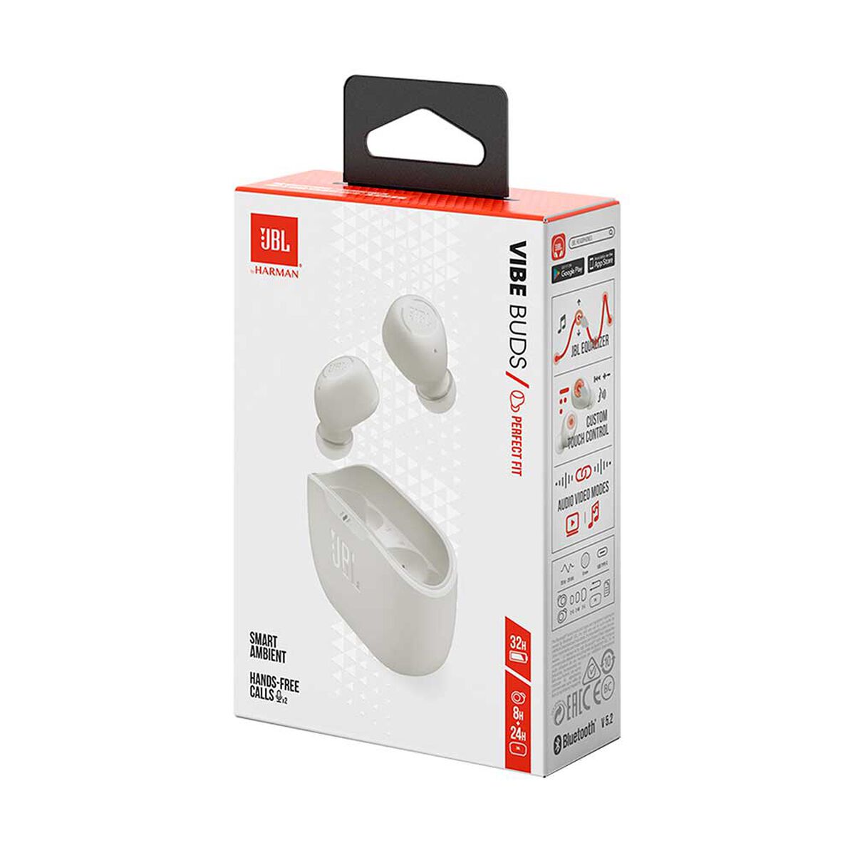 Audífonos Bluetooth In Ear JBL Wave Vibe Blancos