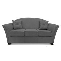 Sofá Elegant Detail Oregon 3 Cuerpos Tela Gris