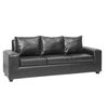 Juego de Living Innovamuebles Kahlo Sofá 3 Cuerpos + Dos Sillones 1 Cuerpo Negro