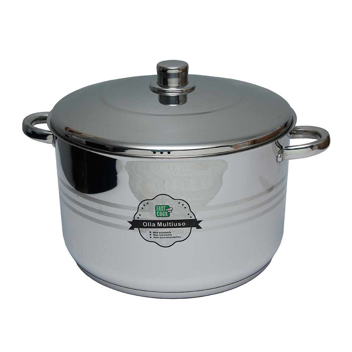 Olla Acero Inoxidable Alta 28 Cm