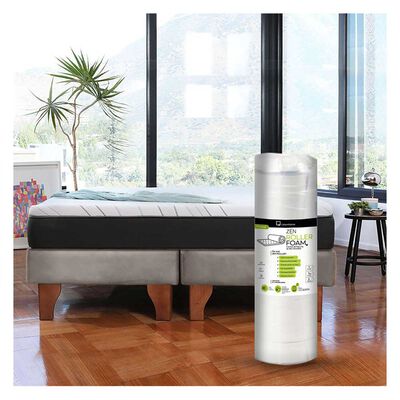 Imagen 1 del producto Cama Europea Latam Home 2 Plazas Zen Roller Gris