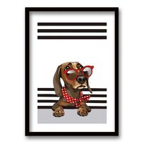 Cuadro Decorativo Retela Dachshund 40 x 30 cm