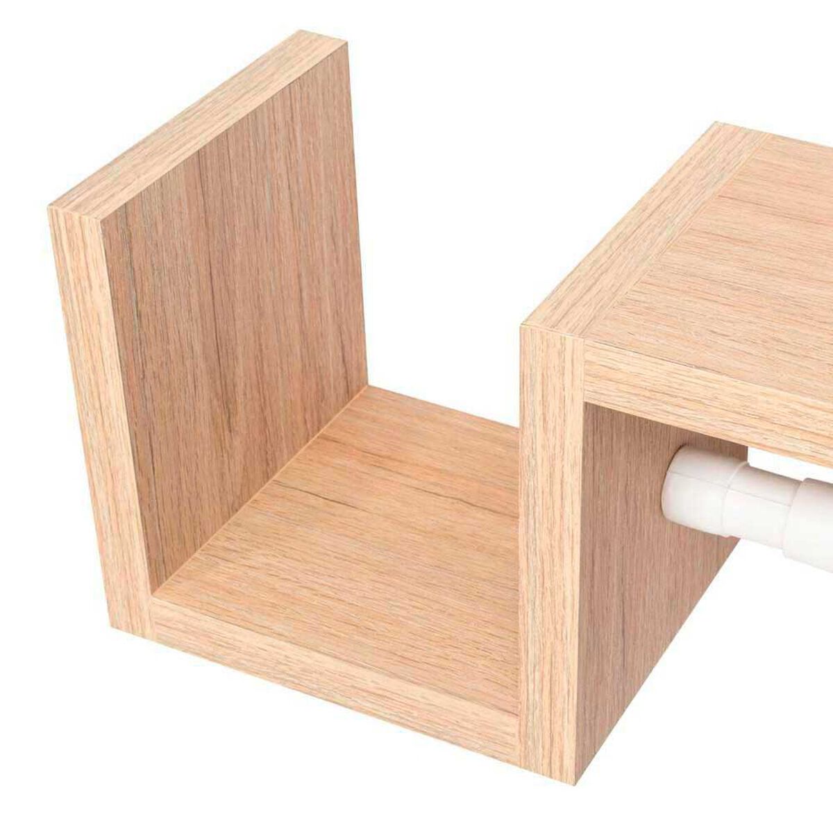 Repisa con Porta Rollo Papel Higi&eacute;nico TuHome Mila Rovere