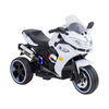Moto de Carrera a Batería Musical Baby Way Blanco