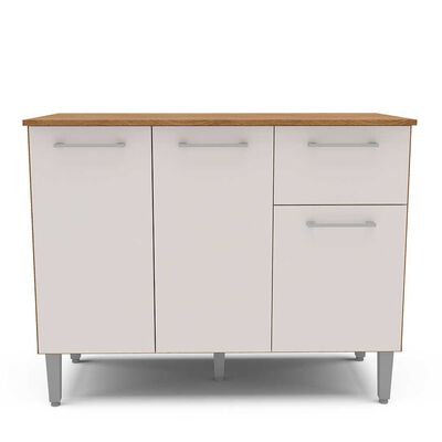 Imagen 1 del producto Mueble de Cocina Base Vekkahome Evandro 1 Cajón 3 Puertas Blanco