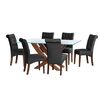 Juego de Comedor Latam Home Alicante 6 Sillas Negro