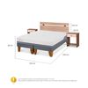 Cama Europea CIC Base Dividida 2 Plazas Excellence Plus + Respaldo + 2 Veladores