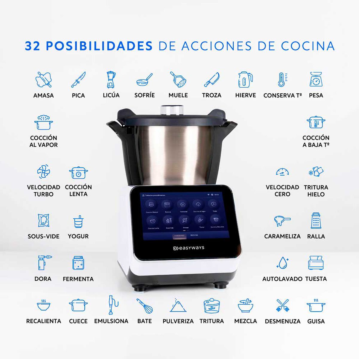 Robot de Cocina Easyways Kitchen Grand Connect 3 lts.