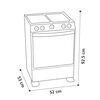 Cocina a Gas Mabe CMC20AXX 4 Quemadores