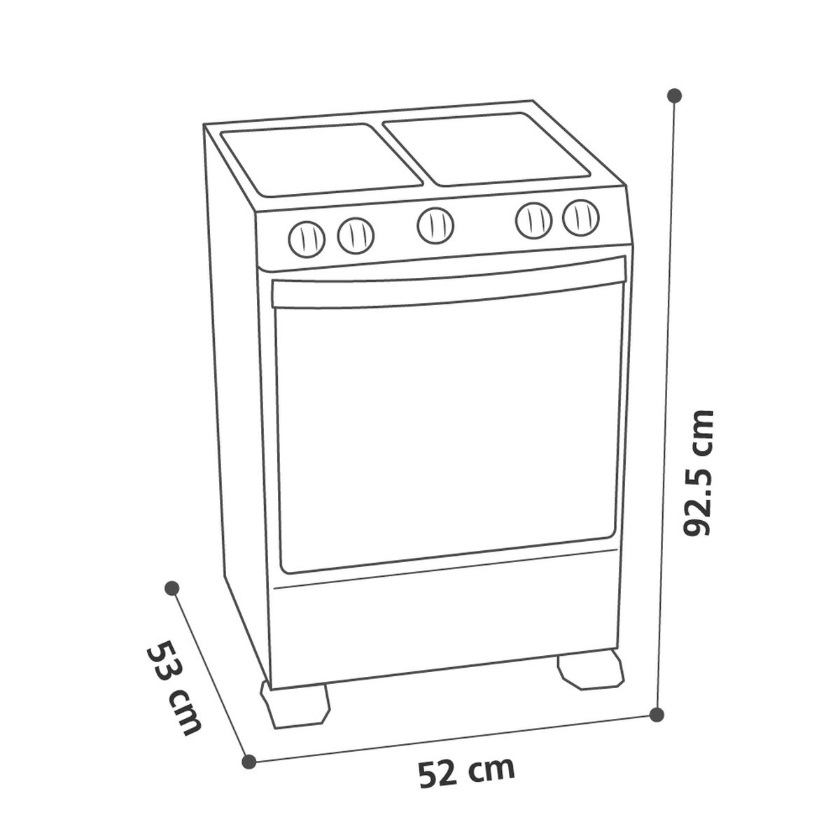 Cocina a Gas Mabe CMC20AXX 4 Quemadores
