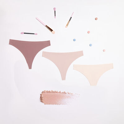 Pack 3 Calzón Colales Intime Beige