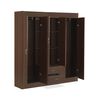Closet Stanford 6 Puertas 2 Cajones Chocolate