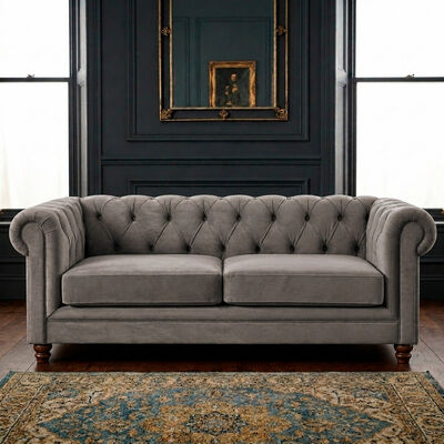 Sof&aacute; Latam Home Florencia 3 Cuerpos Gris