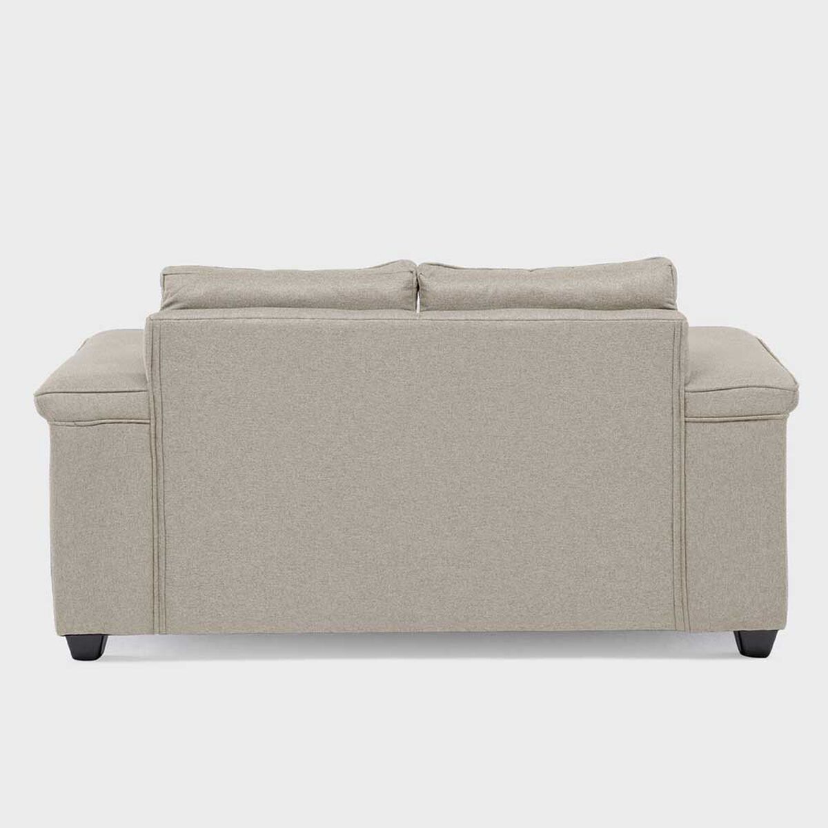Sofá Mons Sicilia 2 Cuerpos + Dos Pouf 1 Cuerpo Beige