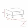Combo Rack TV 55" + Bar Alto + Mesa Centro Kaia Wengue Miel Tuhome