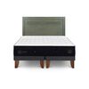 Cama Europea CIC Base Dividida King S&uacute;per Premium + Respaldo Milan Olivo