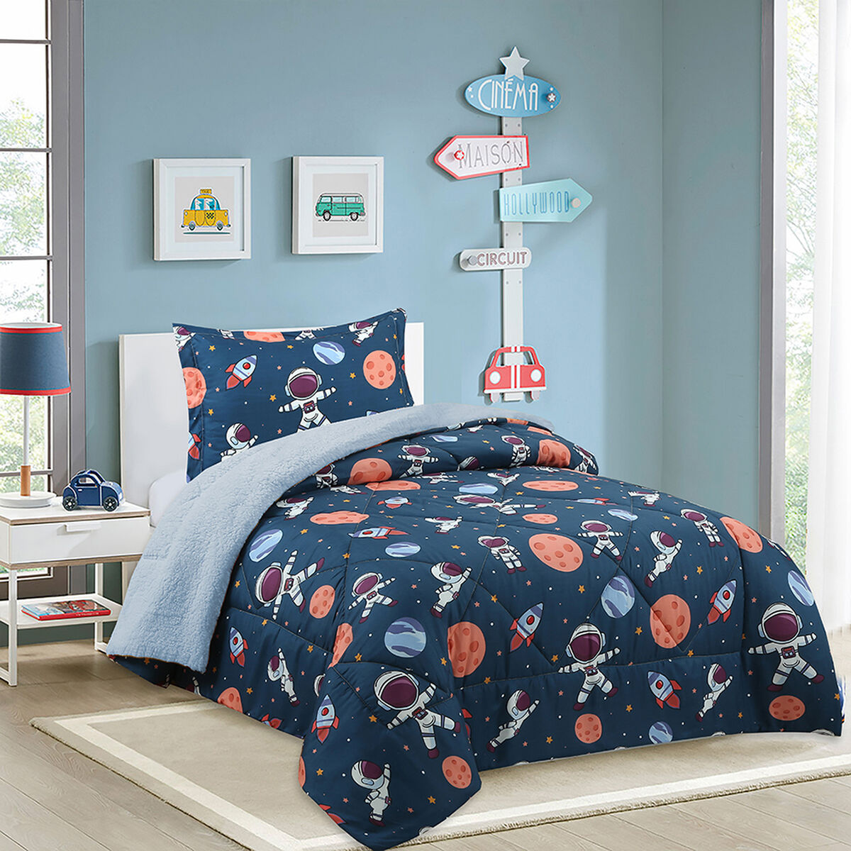 Plumón Doral 1,5 Plazas Kids Astronautas