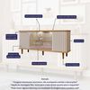 Buffet Decocasa Janice Led Off White